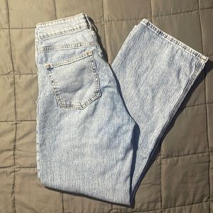 H&M brand wide legged light blue jeans size 8. Hardly worn